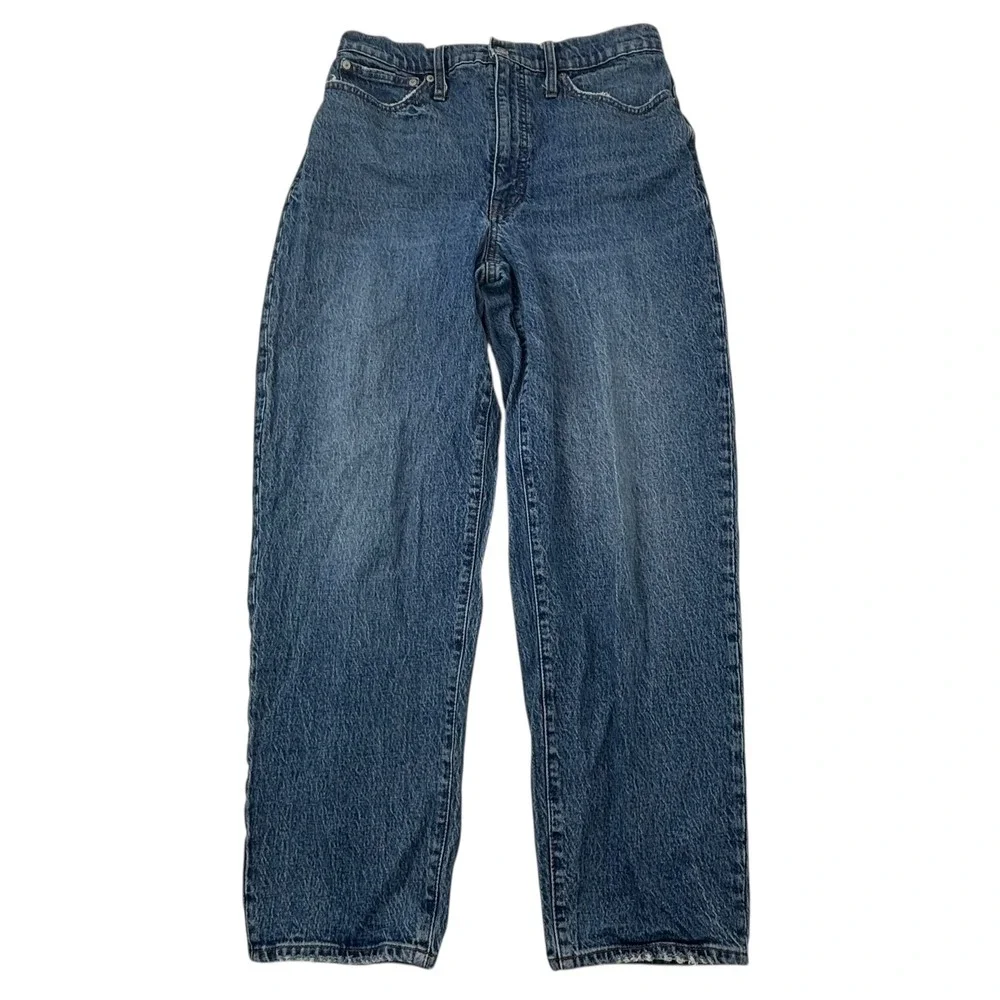 Madewell Women's Size 30T 30 Tall Raw Hems Balloon Jeans 27.5" Inseam - Picture 1 of 16